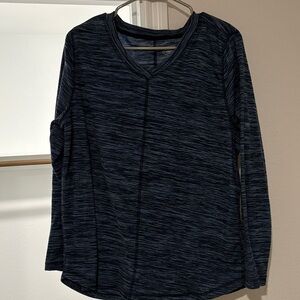 Women's Dark Blue Long Sleeve Top